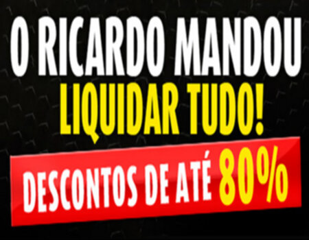 Liquidação Ricardo Eletro! Pague pouco no produto que você precisa.